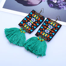 Load image into Gallery viewer, Womens Fashion Bohemian Earrings Long Tassel Fringe Boho Dangle Earrings Jewelry