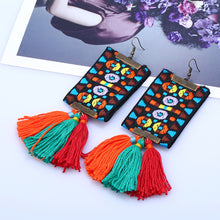 Load image into Gallery viewer, Womens Fashion Bohemian Earrings Long Tassel Fringe Boho Dangle Earrings Jewelry